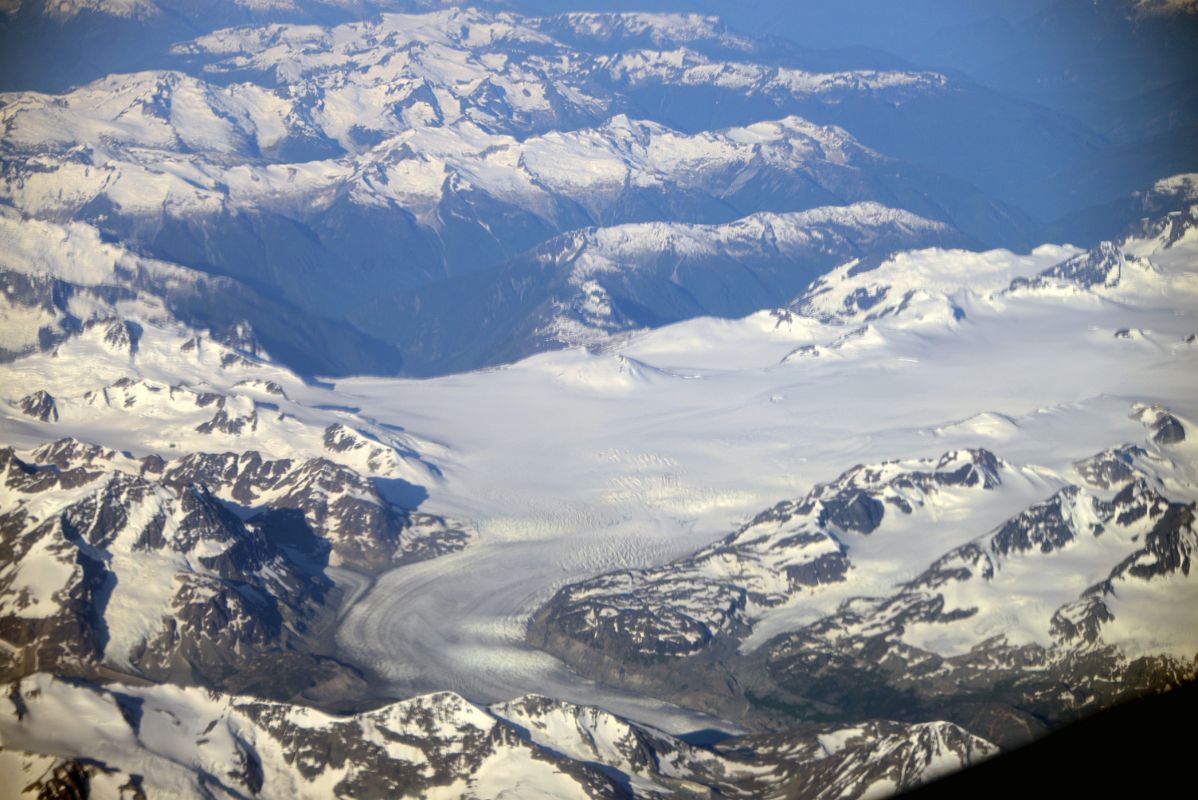 12 Glacier In Rocky Mountains From Airplane Between Vancouver And Whitehorse